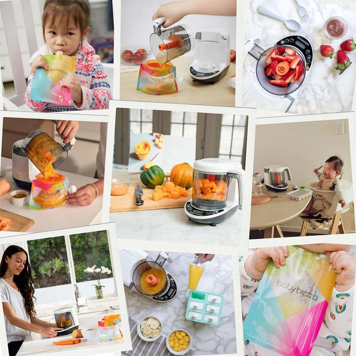 Baby Brezza Food Maker Deluxe - Black & White-Food Processors-Black & White- | Natural Baby Shower