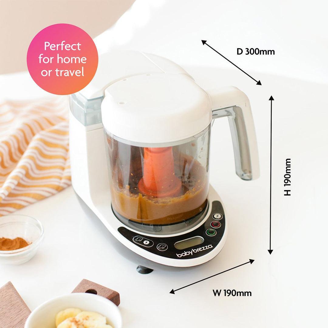 Baby Brezza Food Maker Deluxe - Black & White-Food Processors-Black & White- | Natural Baby Shower