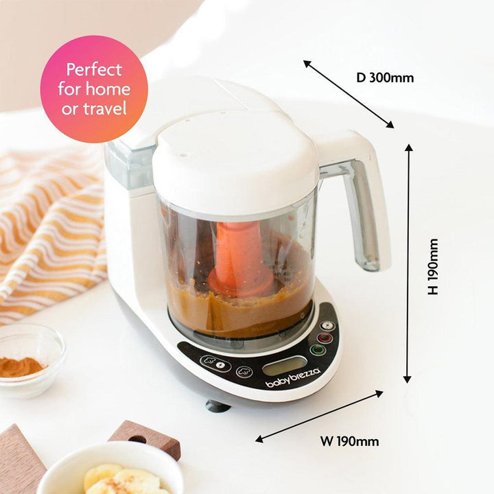 Baby Brezza Food Maker Deluxe - Black & White-Food Processors-Black & White- | Natural Baby Shower