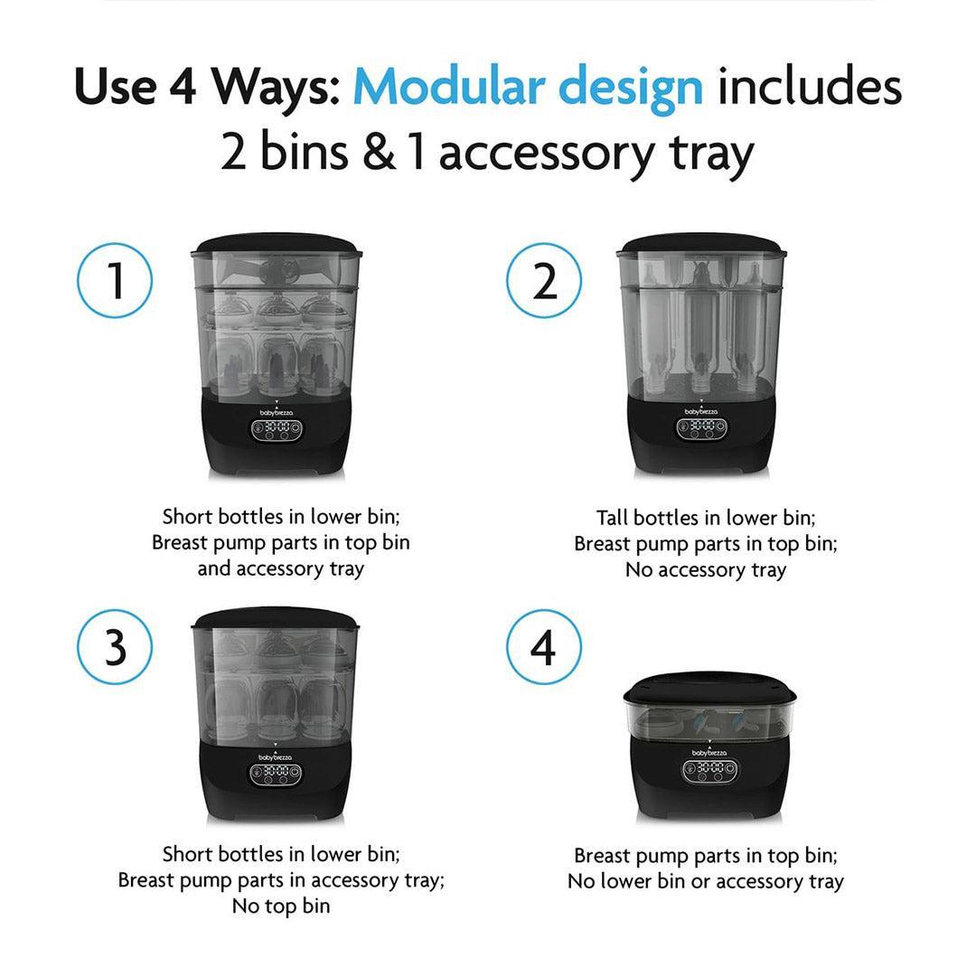 Baby Brezza Steriliser Dryer Advanced - Black-Sterilisers-Black- | Natural Baby Shower