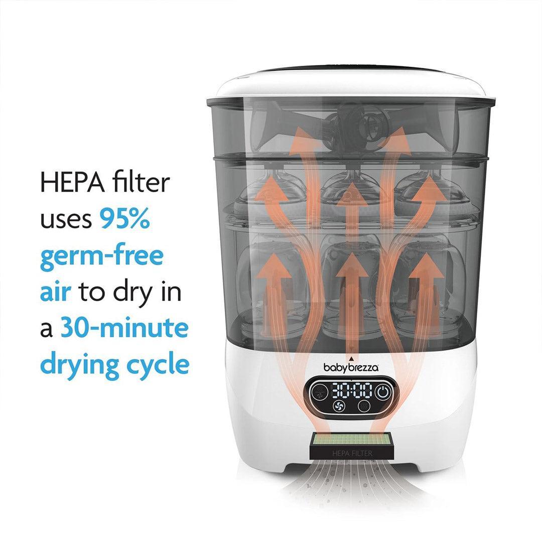 Baby Brezza Steriliser Dryer Advanced - Black & White-Sterilisers-Black & White- | Natural Baby Shower