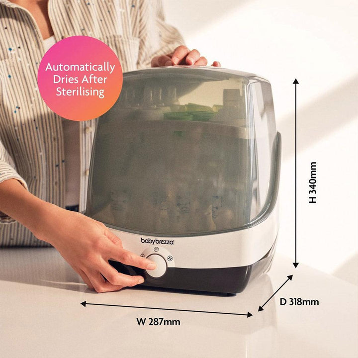 Baby Brezza Superfast Steriliser Dryer - Black & White-Sterilisers-Black & White- | Natural Baby Shower