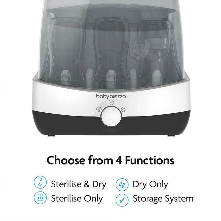Baby Brezza Superfast Steriliser Dryer - Black & White-Sterilisers-Black & White- | Natural Baby Shower