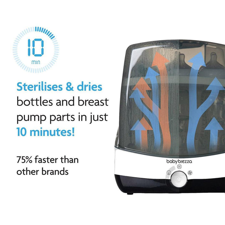 Baby Brezza Superfast Steriliser Dryer - Black & White-Sterilisers-Black & White- | Natural Baby Shower