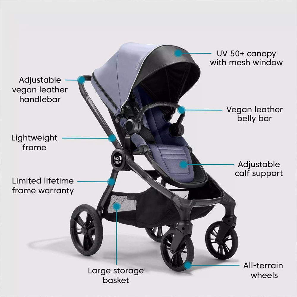 Baby Jogger City Sights Bundle - Stroller + Carrycot + Weather Shield + Belly Bar - Commuter-Stroller Bundles-Commuter- | Natural Baby Shower
