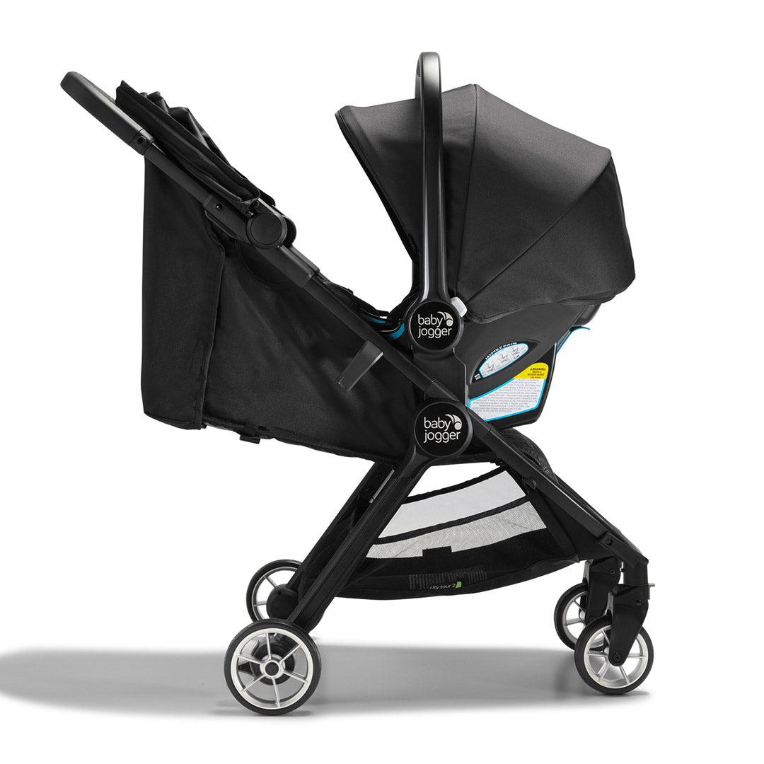 Baby Jogger City Tour 2 Stroller - Pitch Black-Strollers-Pitch Black- | Natural Baby Shower