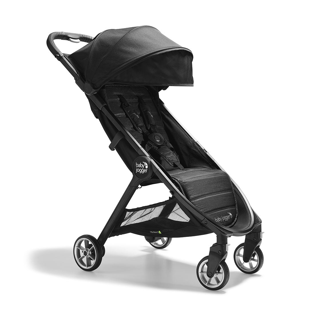 Baby Jogger City Tour 2 Stroller - Pitch Black-Strollers-Pitch Black- | Natural Baby Shower