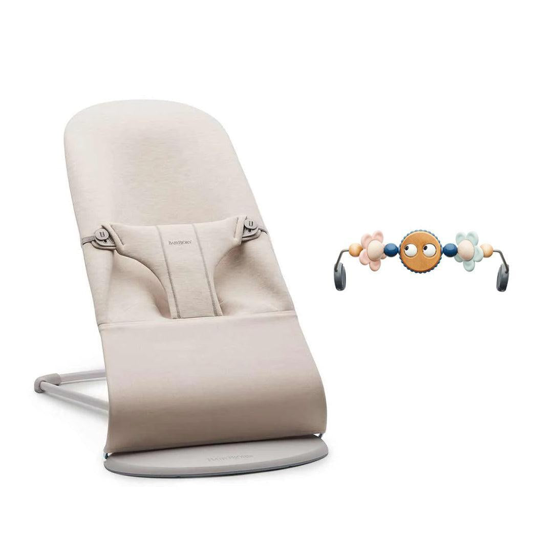 BabyBjorn Bouncer Bliss - 3D Jersey - Light Beige-Baby Bouncers-Googly Eyes Pastel- | Natural Baby Shower