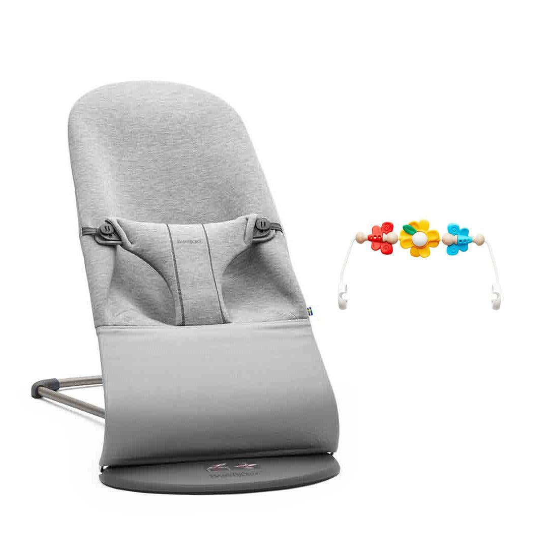 BabyBjorn Bouncer Bliss - 3D Jersey - Light Grey-Baby Bouncers-Flying Friends- | Natural Baby Shower