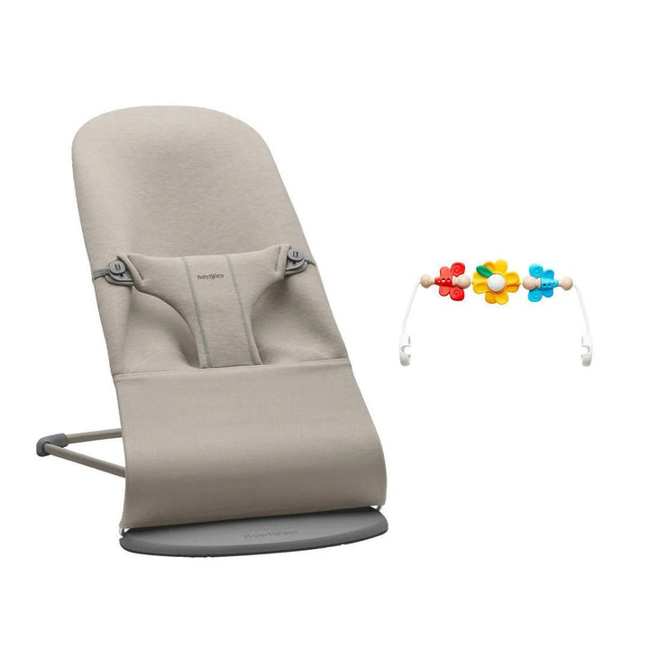 BabyBjorn Bouncer Bliss - 3D Jersey - Sand Grey-Baby Bouncers-Flying Friends- | Natural Baby Shower