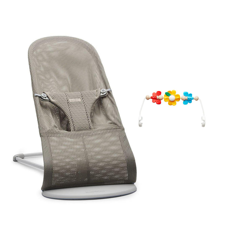 BabyBjorn Bouncer Bliss - Mesh - Grey Beige-Baby Bouncers-Flying Friends- | Natural Baby Shower
