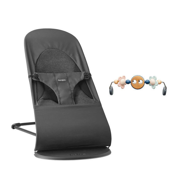 BabyBjörn Balance Soft Tri Fabric - Grey-Baby Bouncers-Googly Eyes Pastel- | Natural Baby Shower