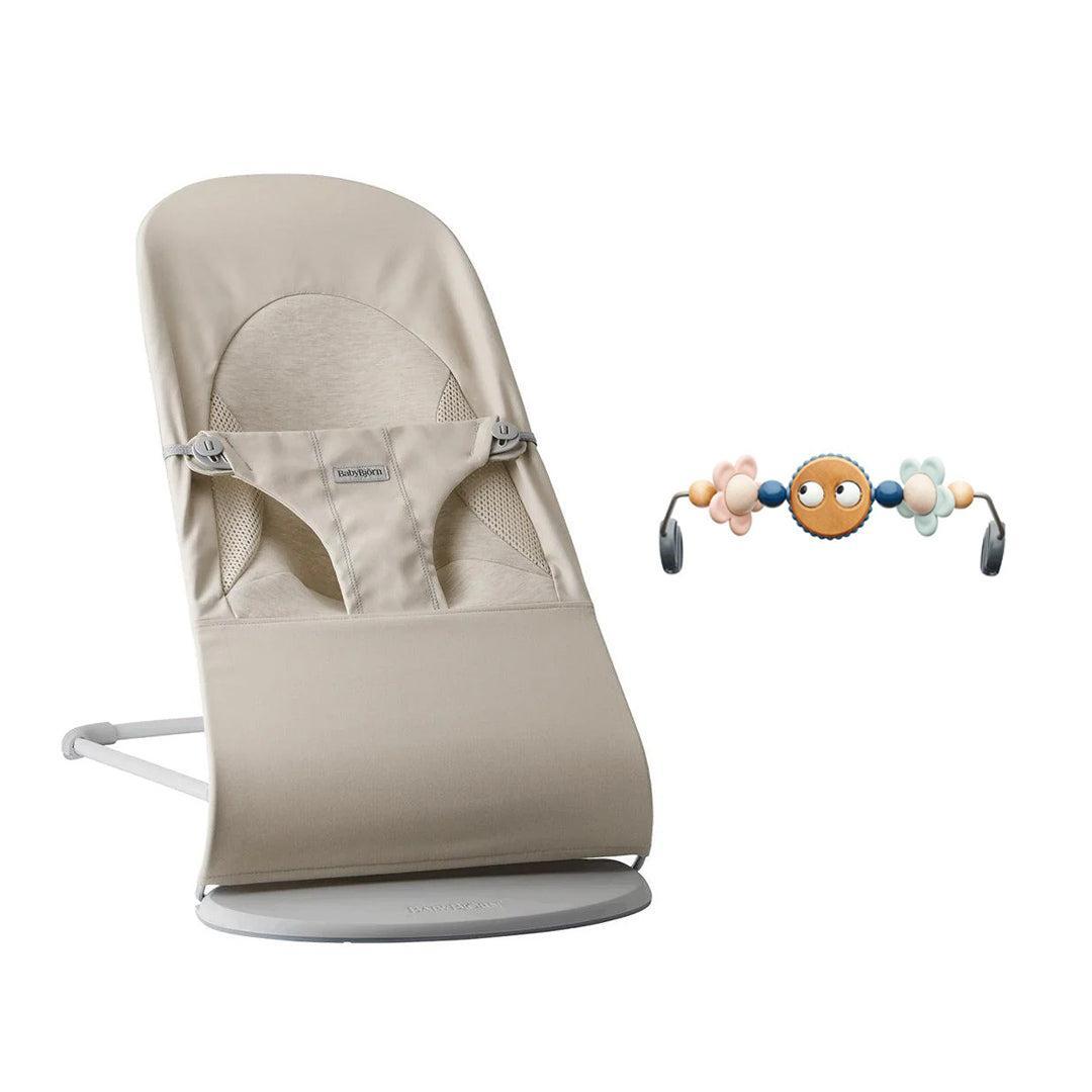 BabyBjörn Balance Soft Tri Fabric - Light Beige-Baby Bouncers-Googly Eyes Pastel- | Natural Baby Shower