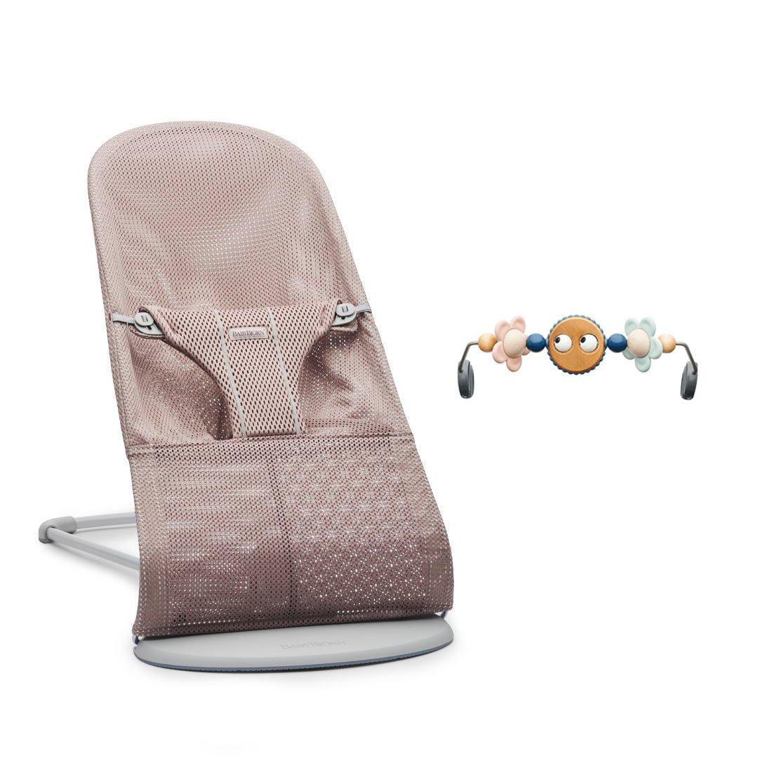 BabyBjorn Bouncer Bliss - Mesh - Dusty Pink-Baby Bouncers-Googly Eyes Pastel- | Natural Baby Shower