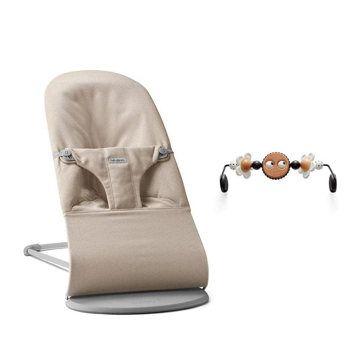 BabyBjorn Bouncer Bliss Woven Melange - Light Beige-Baby Bouncers-Googly Eyes B+W- | Natural Baby Shower