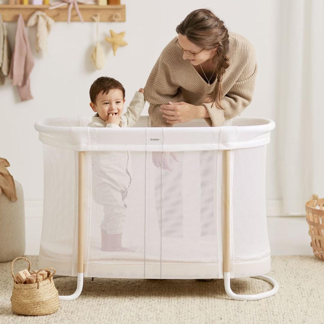BabyBjörn Baby Crib - White-Cribs-White-Crib | Natural Baby Shower