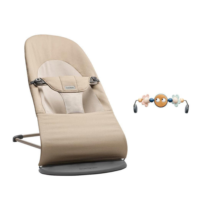 BabyBjörn Balance Baby Bouncer Soft Woven/Jersey - Khaki/Beige-Baby Bouncers-Khaki/Beige-One Size | Natural Baby Shower