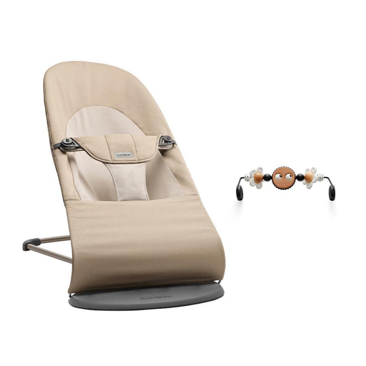 BabyBjörn Balance Baby Bouncer Soft Woven/Jersey - Khaki/Beige-Baby Bouncers-Khaki/Beige-One Size | Natural Baby Shower