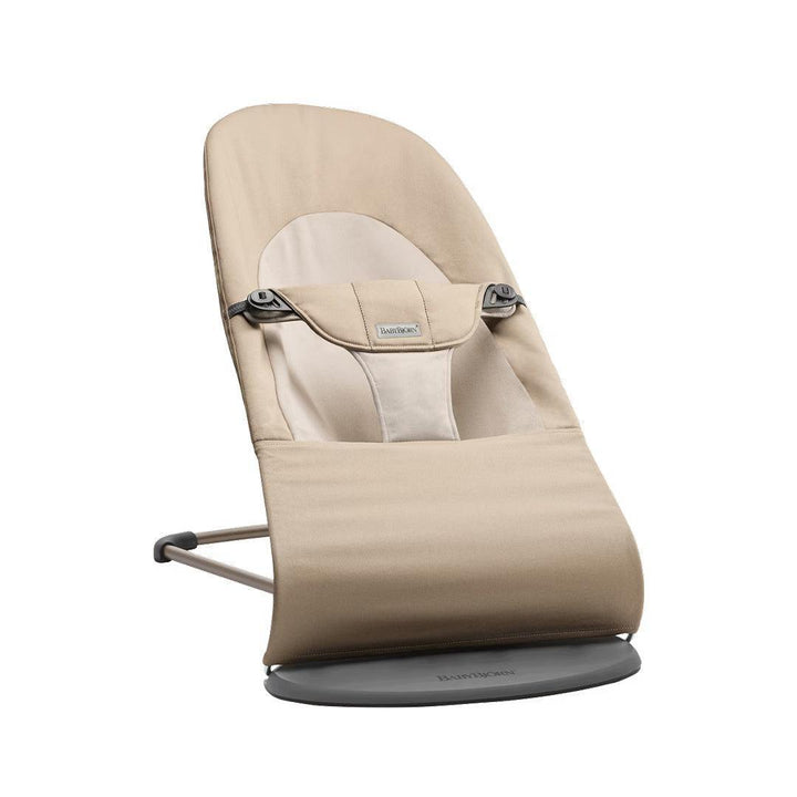 BabyBjörn Balance Baby Bouncer Soft Woven/Jersey - Khaki/Beige-Baby Bouncers-Khaki/Beige-One Size | Natural Baby Shower