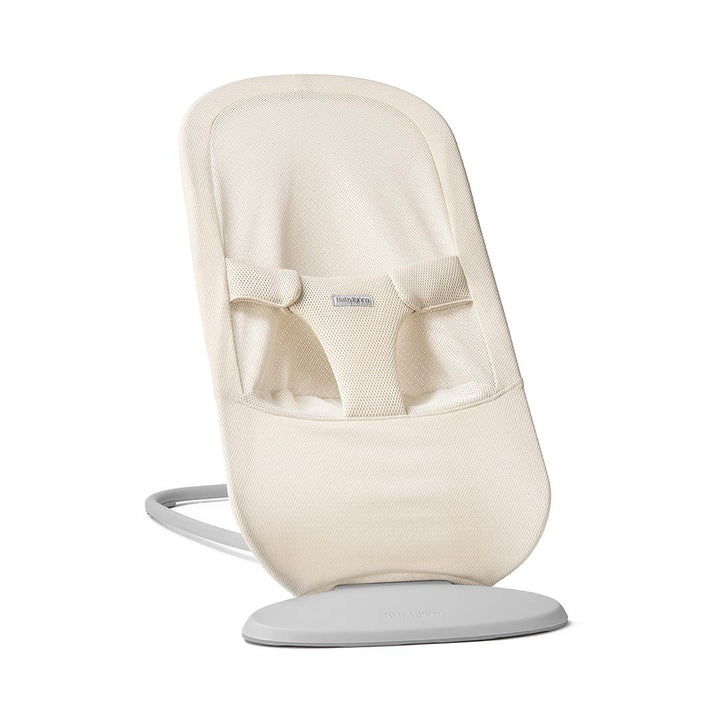 BabyBjörn Begin Baby Bouncer Airy Mesh - Cream-Baby Bouncers-Without Toy Bar- | Natural Baby Shower