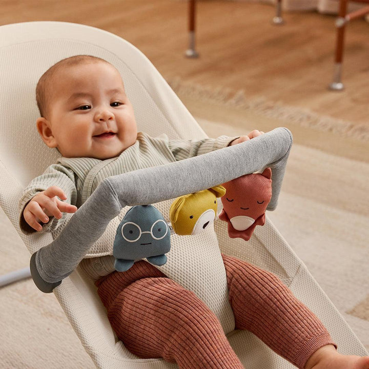 BabyBjörn Begin Baby Bouncer Airy Mesh - Cream-Baby Bouncers-Without Toy Bar- | Natural Baby Shower