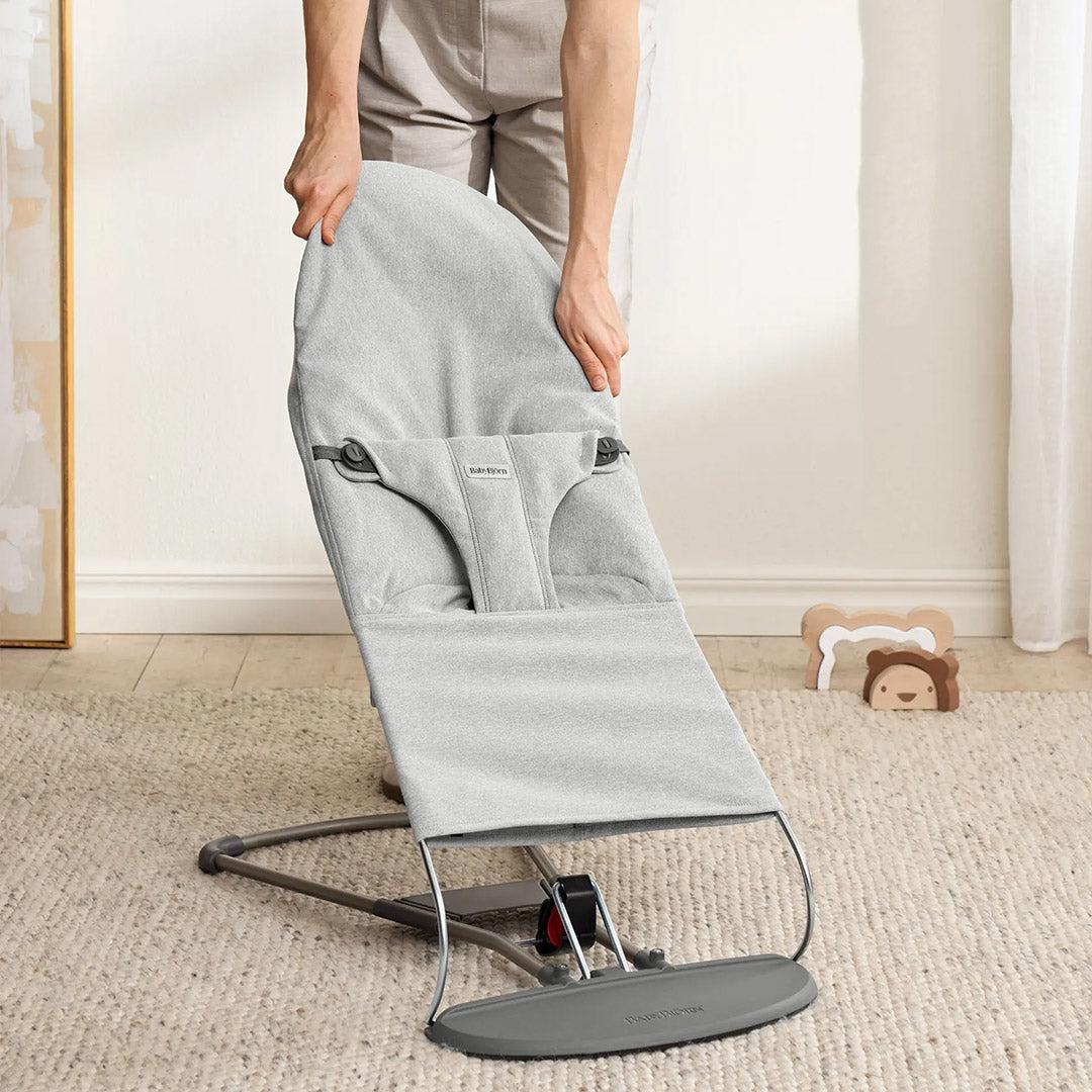 BabyBjörn Bouncer Bliss Woven Mélange Light Grey