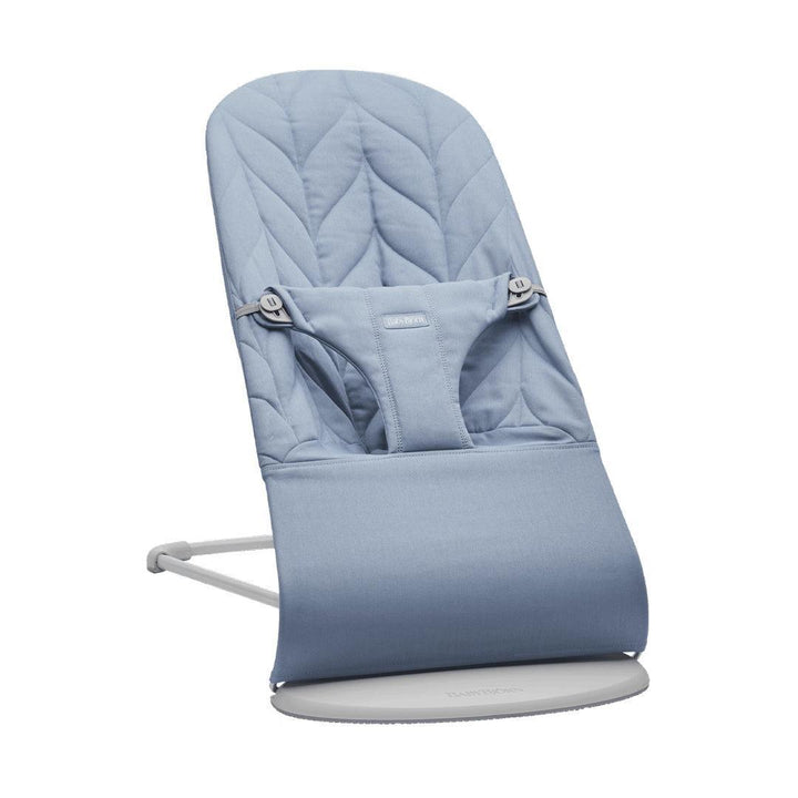 BabyBjörn Bliss Woven Petal Quilt Baby Bouncer - Blue-Baby Bouncers-Blue- | Natural Baby Shower