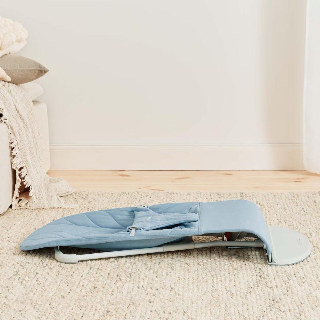 BabyBjörn Bliss Woven Petal Quilt Baby Bouncer - Blue-Baby Bouncers-Blue- | Natural Baby Shower