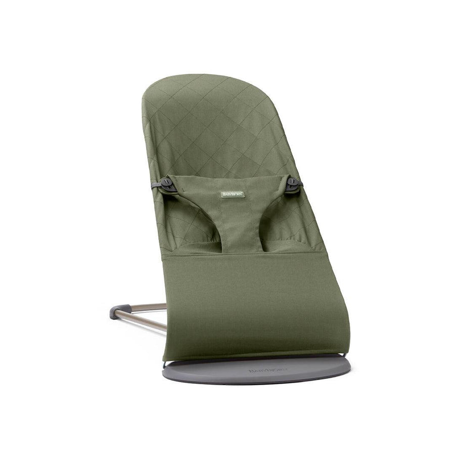 BabyBjorn Bouncer Bliss - Woven - Dark Green-Baby Bouncers- | Natural Baby Shower