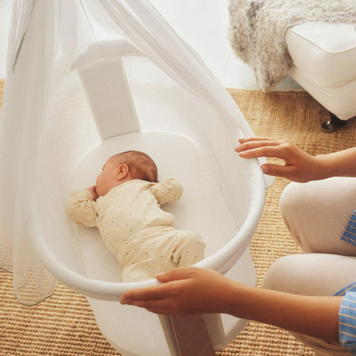BabyBjörn Cradle - White-Bedside Cribs-Cradle- | Natural Baby Shower