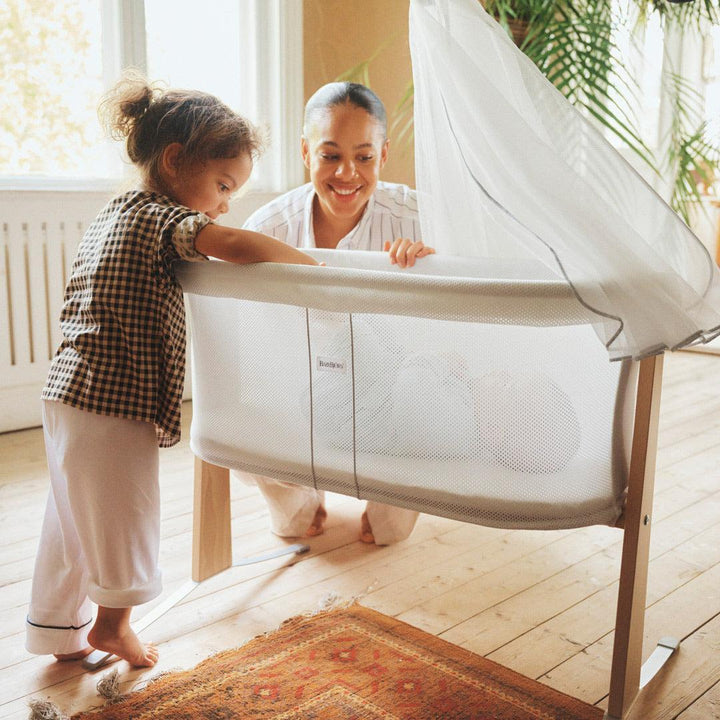 BabyBjörn Cradle - White-Bedside Cribs-Cradle- | Natural Baby Shower