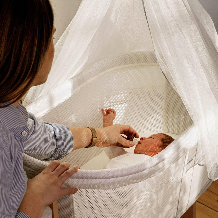 BabyBjörn Cradle - White-Bedside Cribs-Cradle- | Natural Baby Shower
