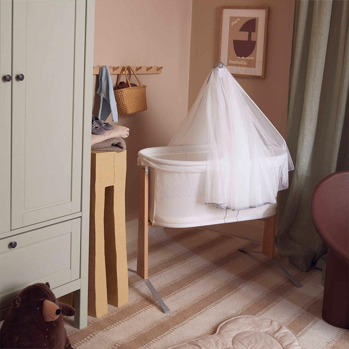 BabyBjörn Cradle - White-Bedside Cribs-Cradle- | Natural Baby Shower