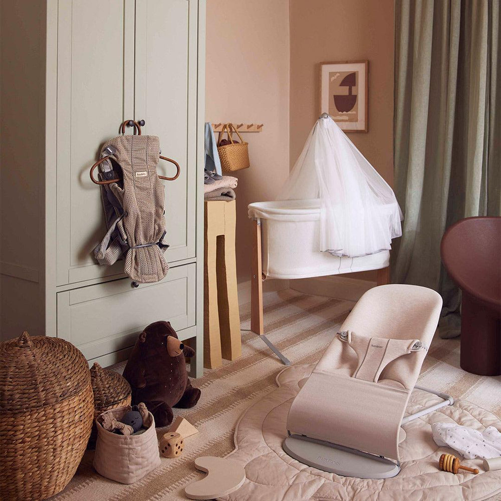 BabyBjörn Cradle - White-Bedside Cribs-Cradle- | Natural Baby Shower