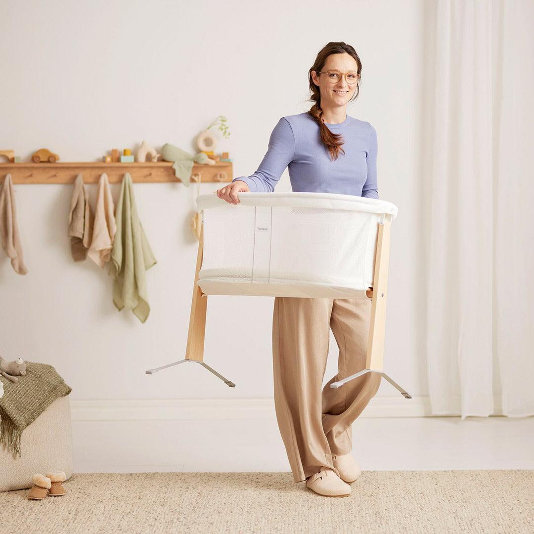 BabyBjörn Cradle - White-Bedside Cribs-Cradle- | Natural Baby Shower