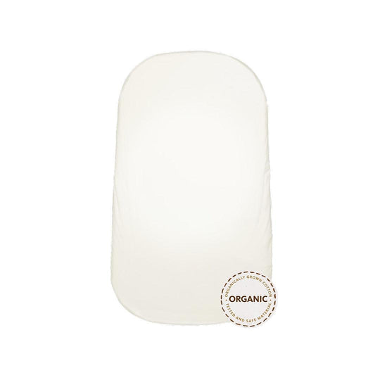 BabyBjörn Fitted Sheet for Cradle - White-Sheets-White-Cradle | Natural Baby Shower