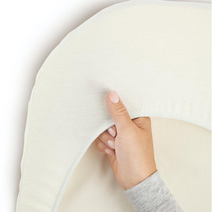 BabyBjörn Fitted Sheet for Cradle - White-Sheets-White-Cradle | Natural Baby Shower