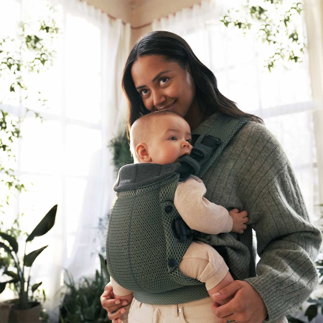 BabyBjörn Harmony Baby Carrier Dark Green 3D Mesh