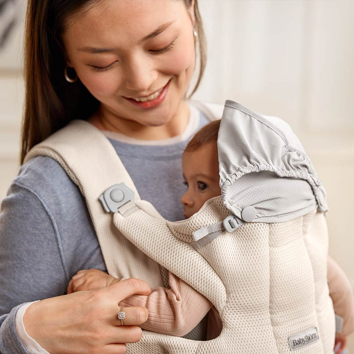 BabyBjörn Hold Airy Mesh Baby Carrier - Cream-Baby Carriers- | Natural Baby Shower
