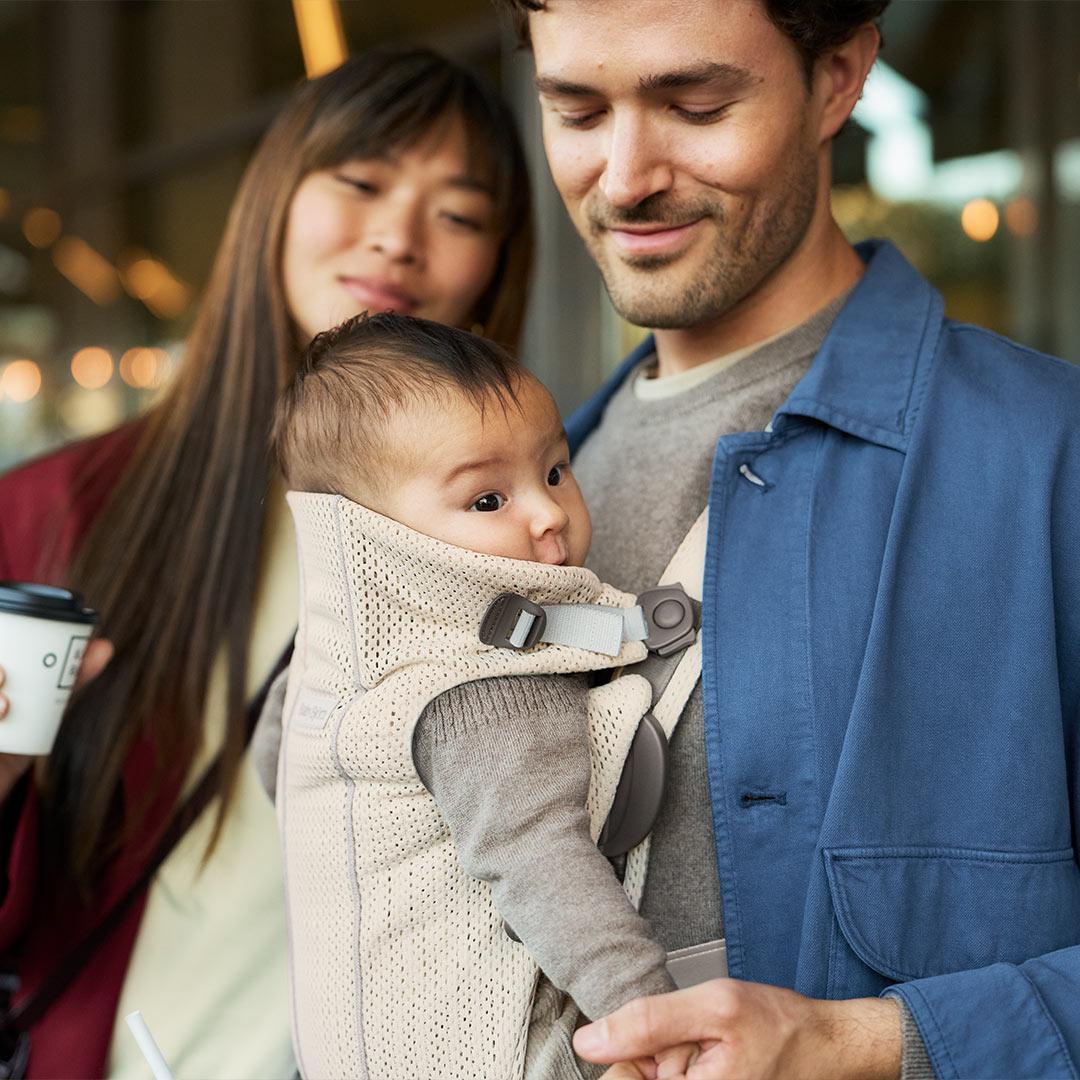 BabyBjörn Mini 3D Mesh Baby Carrier - Cream-Baby Carriers-Cream- | Natural Baby Shower