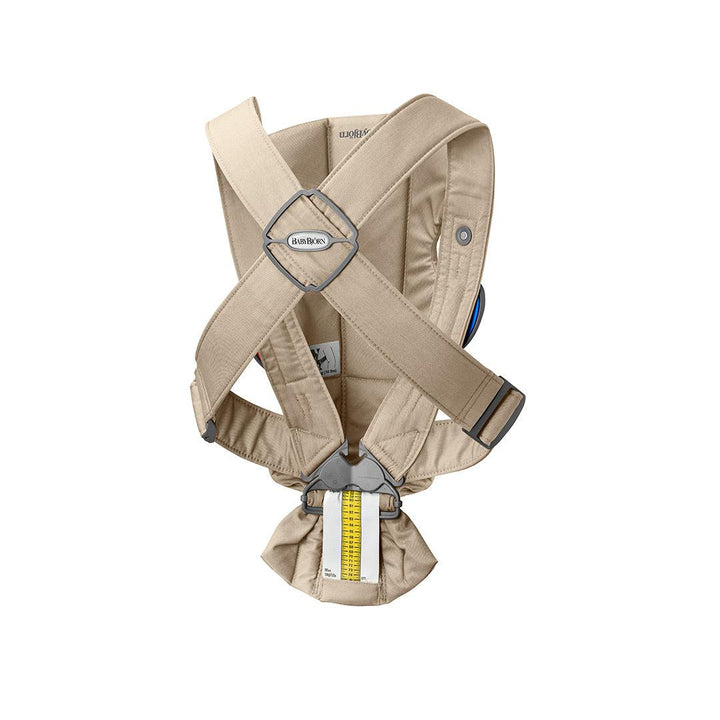 BabyBjorn Mini Woven Baby Carrier - Beige-Baby Carriers- | Natural Baby Shower