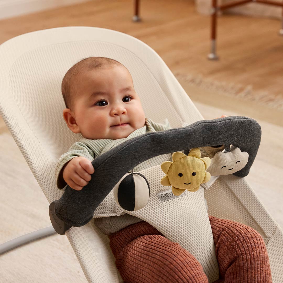 BabyBjörn Sunny Friends Toy Bar - Charcoal Grey-Baby Bouncer Toy Bars- | Natural Baby Shower