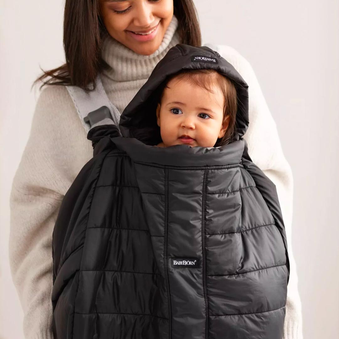 BabyBjörn Winter Cover For Baby Carrier - Black-Baby Carrier Covers-Black- | Natural Baby Shower
