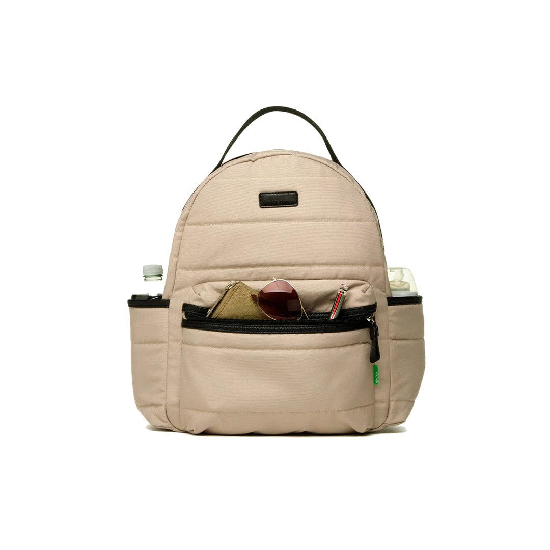 Babymel Lola Eco Quilt Changing Backpack - Fawn-Changing Bags-Fawn- | Natural Baby Shower