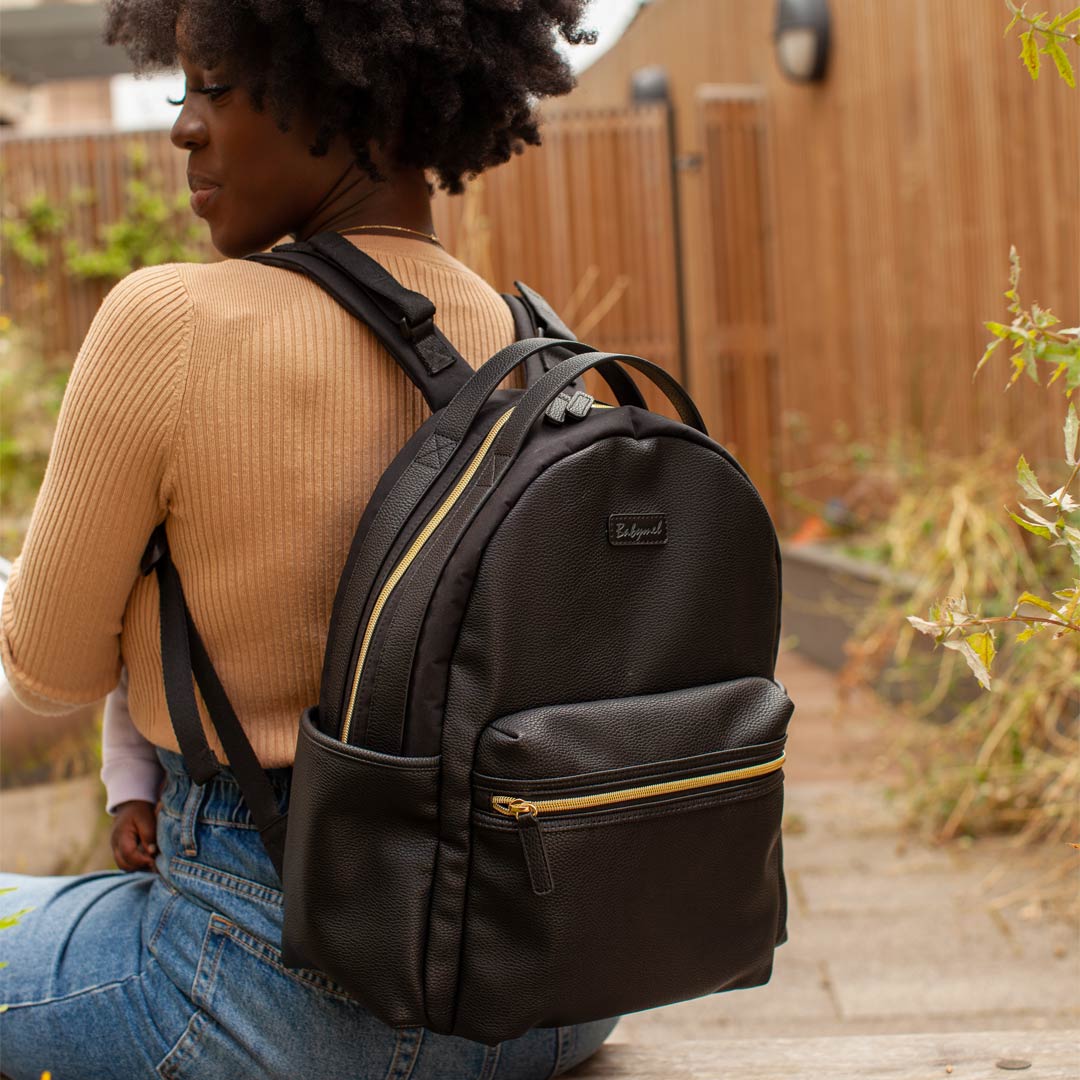 babymel-lola-vegan-leather-changing-backpack-black-lifestyle4_1080x1080_7421d2f3-cb12-45f6-83e7-3a282bbd73e2 | Natural Baby Shower