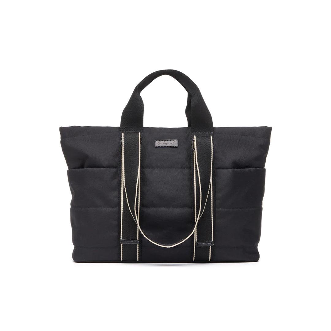 Babymel Sammi Eco Quilt Tote Bag - Black-Changing Bags-Black- | Natural Baby Shower
