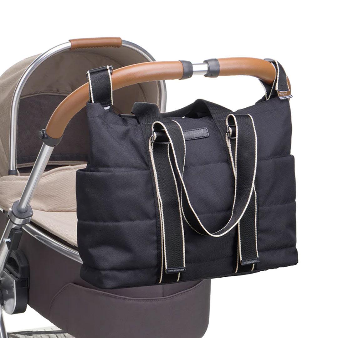 Babymel Sammi Eco Quilt Tote Bag - Black-Changing Bags-Black- | Natural Baby Shower