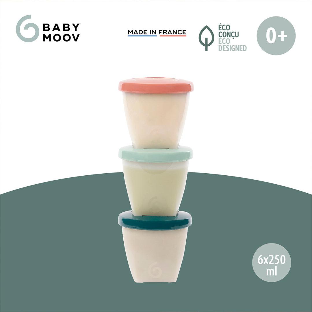 babymoov Bio Sourced Babybols - 6 Pack - Multi-Food Storage-Multi-250ml | Natural Baby Shower
