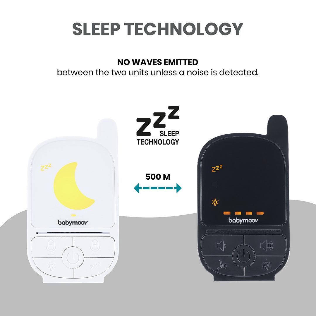 babymoov Handy Care Baby Monitor - Black + White-Baby Monitors-Black + White- | Natural Baby Shower