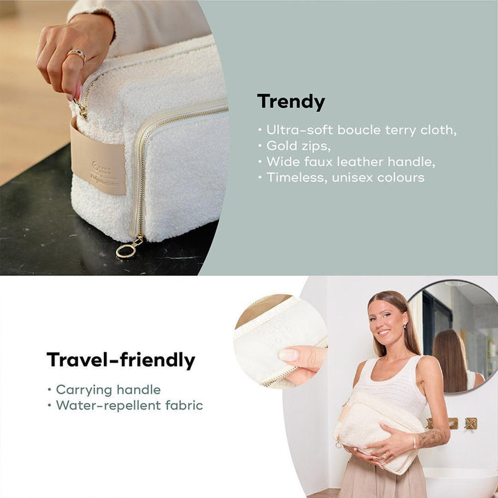 Babymoov Large Baby Toiletry Bag Kit Curl - White-Bathing Care-White-Each | Natural Baby Shower
